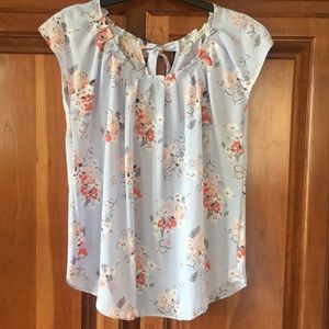 Lauren Conrad Pleat Neck Top